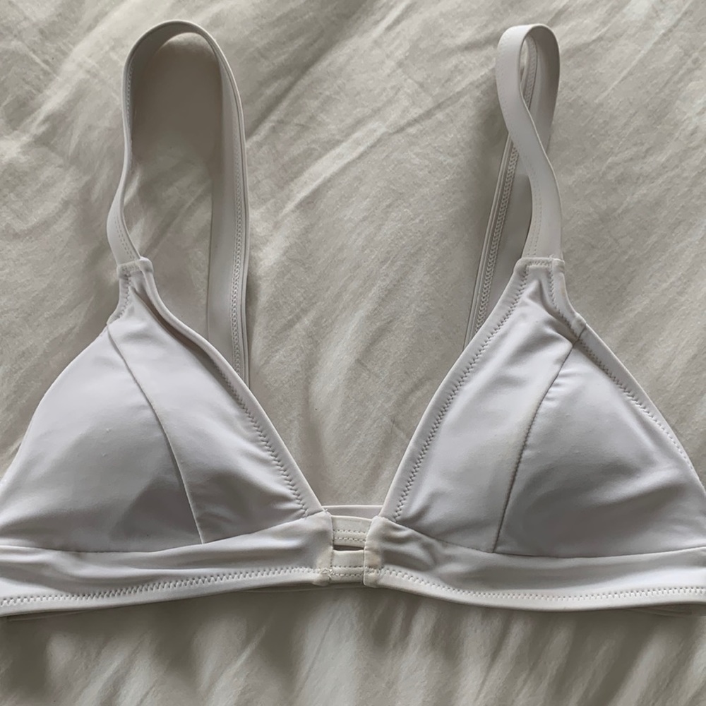 White bikini top